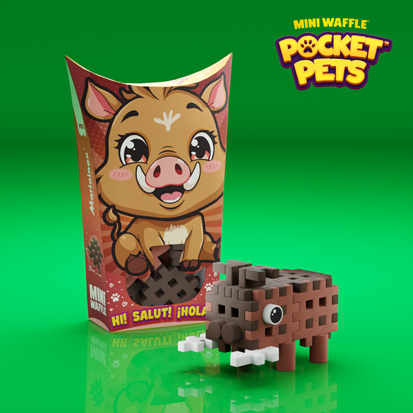 Mini Waffle - Animaux de poche: Sanglier (25 pcs) - ML