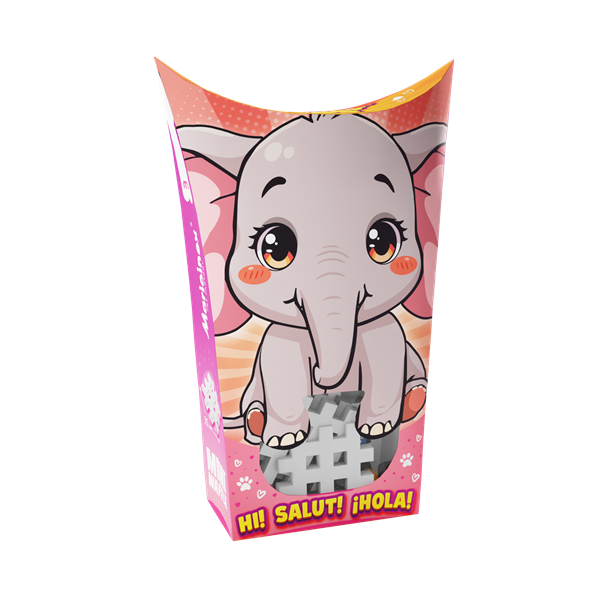 Mini Waffle - Animaux de poche: Éléphant (25 pcs) - ML