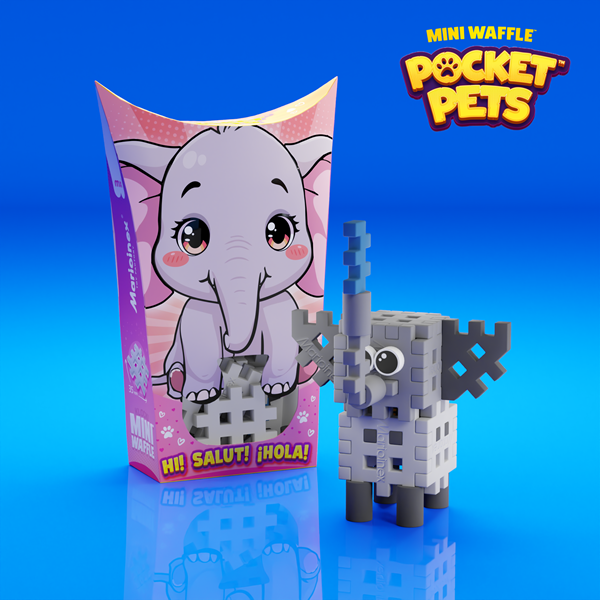 Mini Waffle - Animaux de poche: Éléphant (25 pcs) - ML
