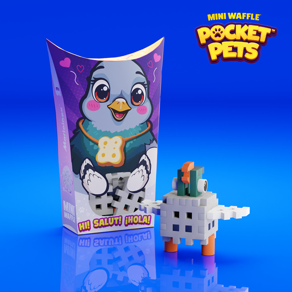 Mini Waffle - Animaux de poche: Pigeon (16 pcs) - ML