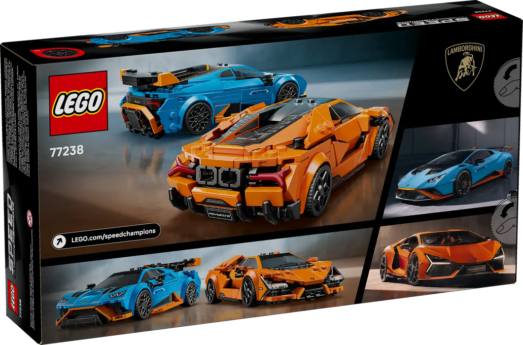 Lego - Speed Champions - La Lamborghini Revuelto et la Huracán STO