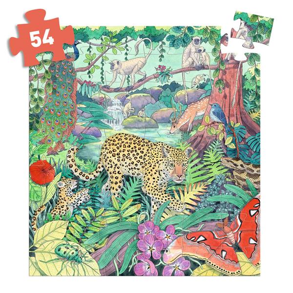 Puzzle Silhouette - Jungle indienne - 54 pcs