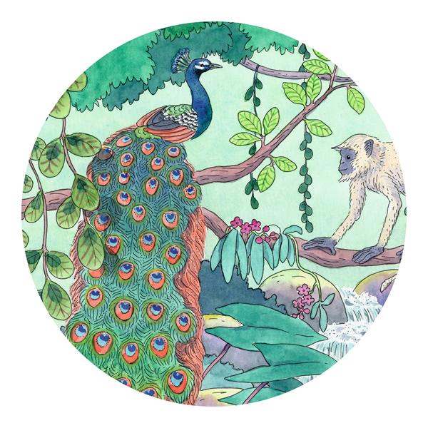 Puzzle Silhouette - Jungle indienne - 54 pcs