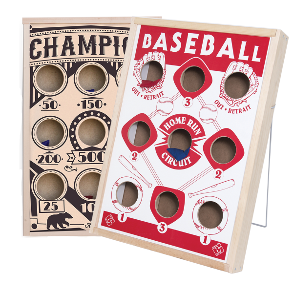 Rustik - Jeu de poches 2 en 1 - Champion/Baseball