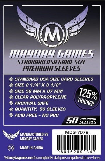 Mayday - Protège-cartes (Sleeves) Premium 56x87mm (MDG7076)