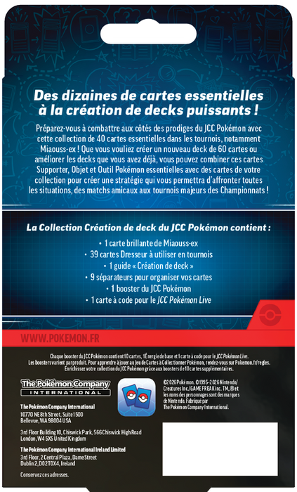 Pokémon TCG - Collection Création de deck - FR