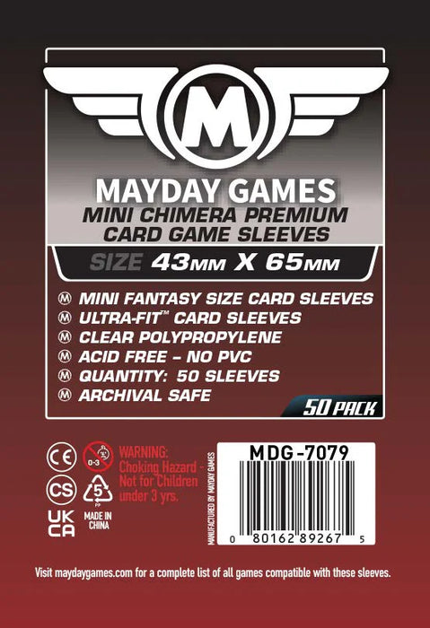 Mayday - Protège-cartes (Sleeves)  43x65mm (MDG7079)