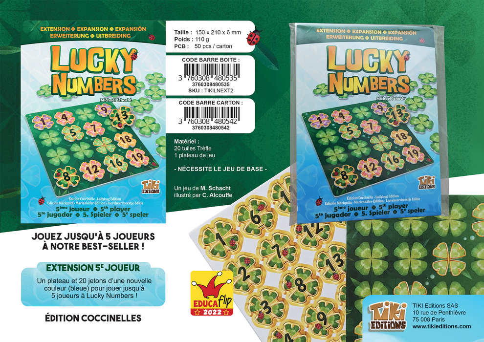 Lucky Numbers - extension 5è joueur - FR