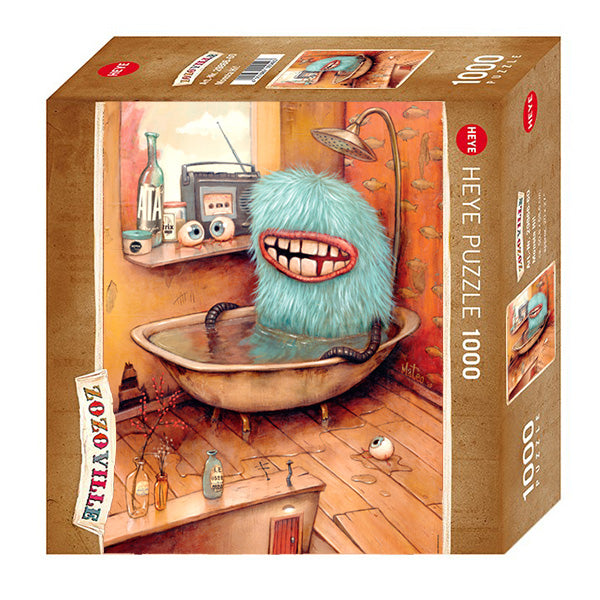 Puzzle - Heye - Zozoville - Bathtub- Boite Carrée - 1000 pcs