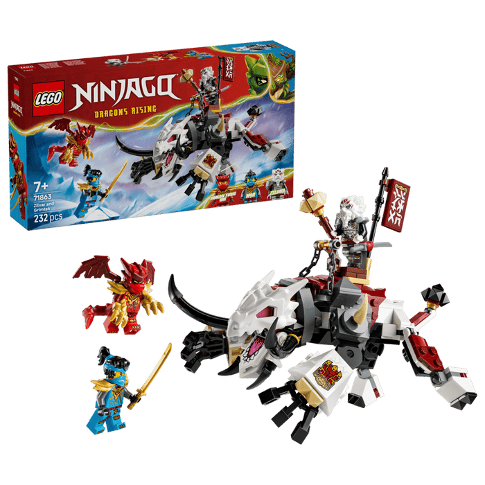 Lego - Ninjago - 71863 - Zilvar et Grimtak, la bête dragon