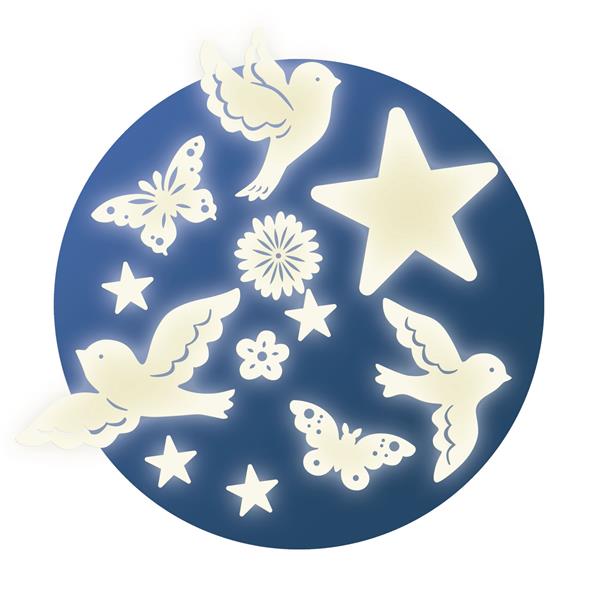 Djeco - Décors phosphorescents - Oiseaux