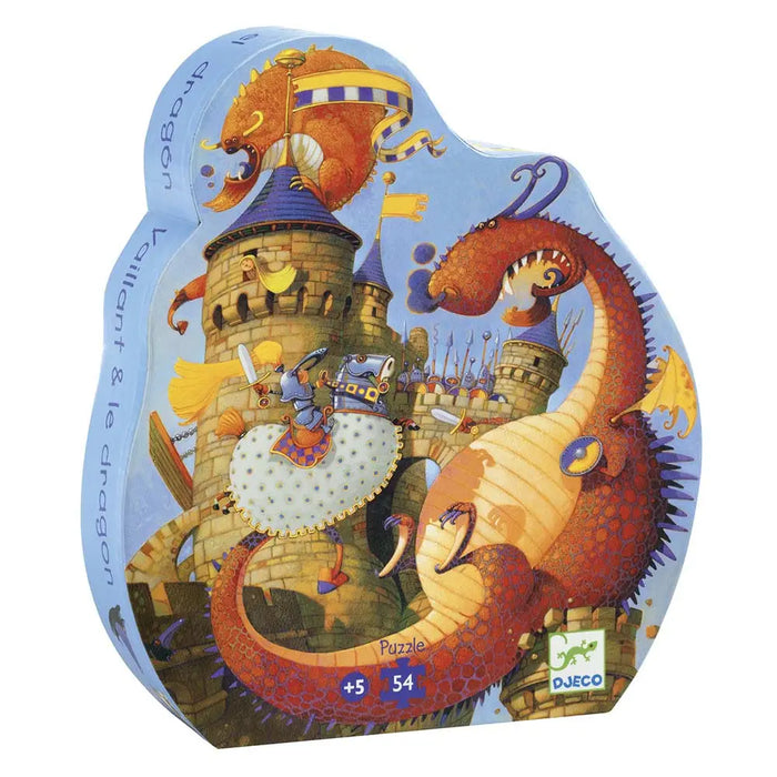 Puzzle Silhouette - Vaillant et les Dragons - 54 pcs