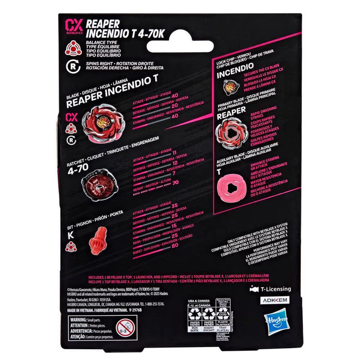 Beyblade X - Reaper Incendio T 4-70k