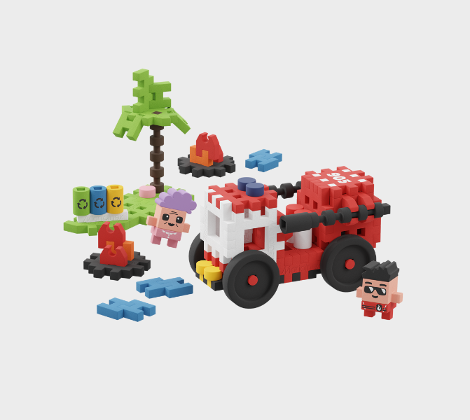 Mini Waffle - Camion de Pompier