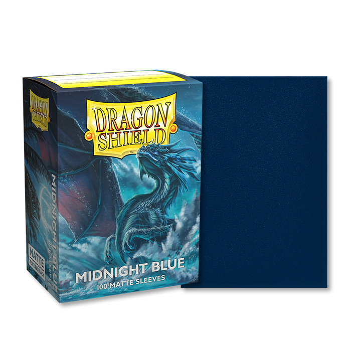 Protège-cartes (Sleeves): Dragon Shield Matte Midnight Blue (100)