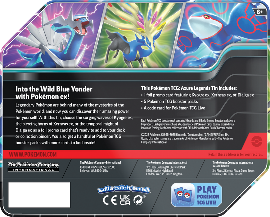 Pokemon TCG - Azure Legends Tin - EN