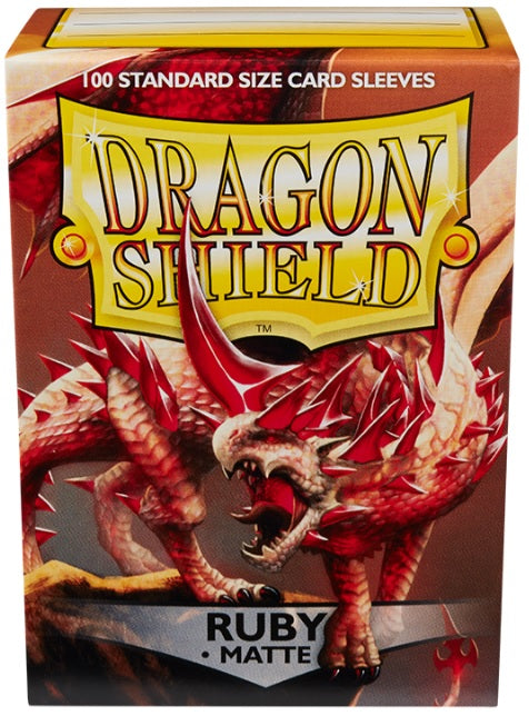 Protège-cartes (Sleeves): Dragon Shield Matte Ruby (100)