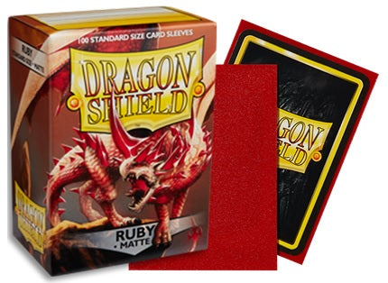 Protège-cartes (Sleeves): Dragon Shield Matte Ruby (100)
