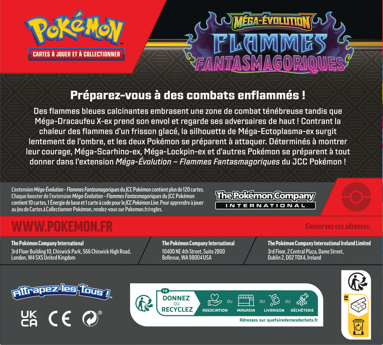 Pokemon TCG - Flammes fantasmagoriques - boîte de boosters - FR