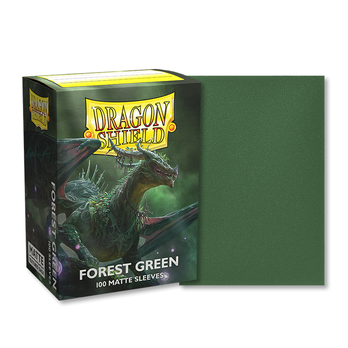 Protège-Cartes (Sleeves): Dragon Shield Matte Forest Green (100)