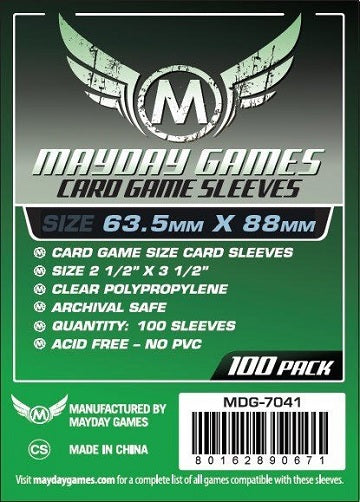 Mayday - Protège cartes (sleeves) - standard 63,5mm x 88mm